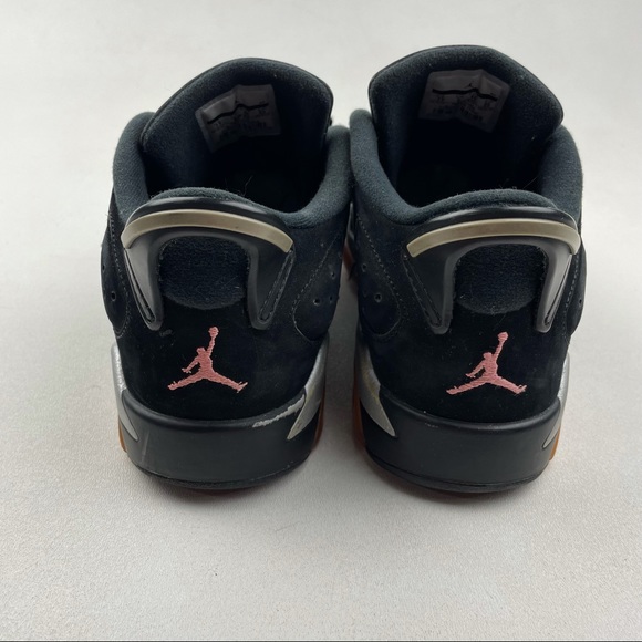 Nike Air Jordan 6 Retro Low GG Size 7Y (768878 022) Black/Sunblush/Silver - Picture 4 of 6